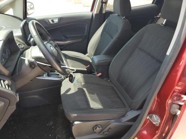 MAJ3S2GE8KC273442 - 2019 FORD ECOSPORT SE Czerwony zdjęcie 7
