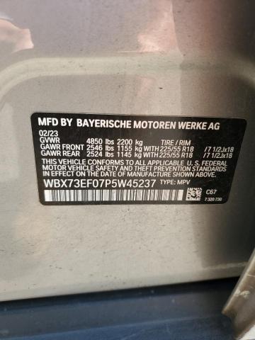 WBX73EF07P5W45237 - 2023 BMW X1 XDRIVE28I SILVER photo 12