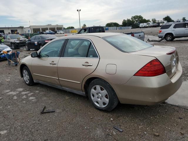 1HGCM56476A001451 - 2006 HONDA ACCORD LX GOLD photo 2