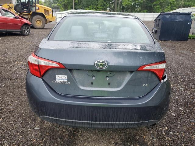 2T1BURHE0FC230010 - 2015 TOYOTA COROLLA L BLUE photo 6