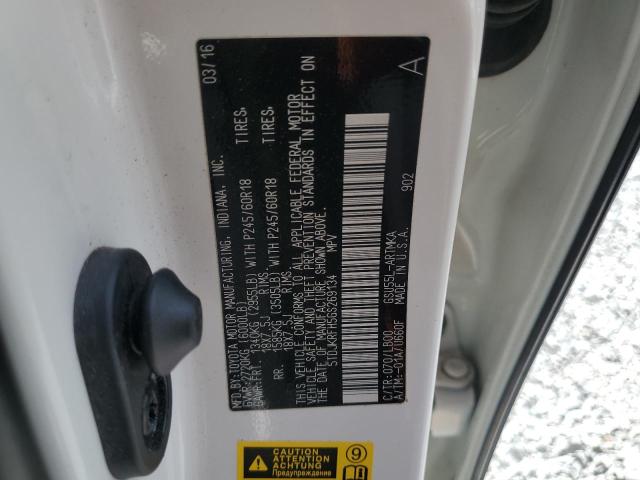 5TDJKRFH5GS269134 - 2016 TOYOTA HIGHLANDER XLE Ağ foto 13