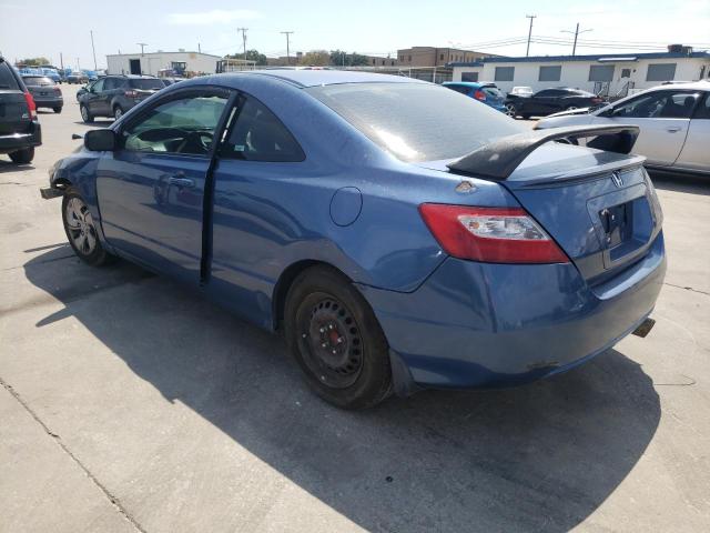 2HGFG11668H513485 - 2008 HONDA CIVIC LX BLUE photo 2