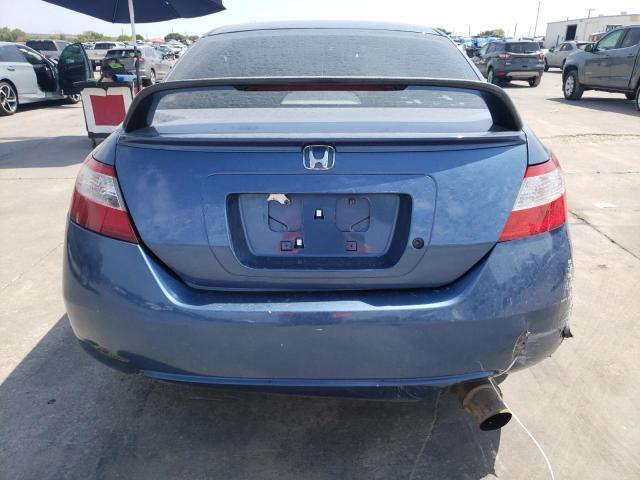 2HGFG11668H513485 - 2008 HONDA CIVIC LX BLUE photo 6