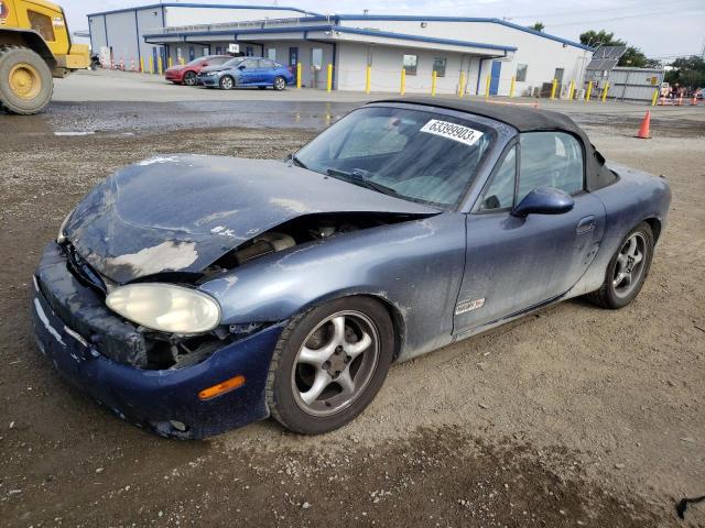 JM1NB353X20223640 - 2002 MAZDA MX-5 MIATA BASE BLUE photo 1