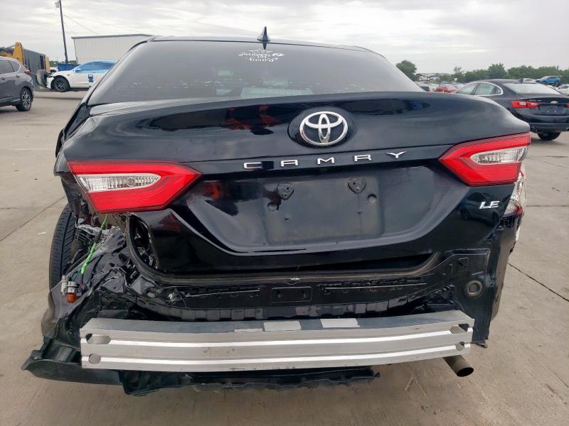 4T1C11AK0LU938427 - 2020 TOYOTA CAMRY LE BLACK photo 6