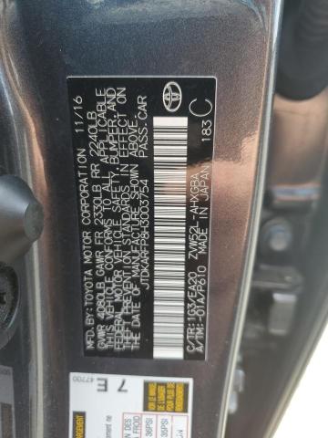 JTDKARFP8H3003754 - 2017 TOYOTA PRIUS PRIM 灰色 照片 12