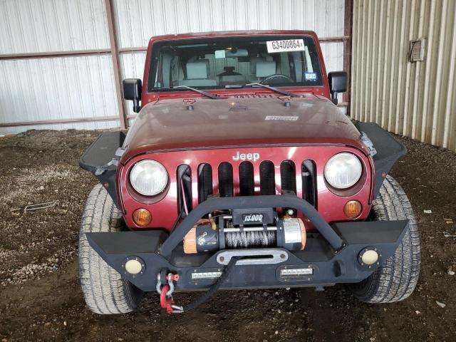 1J4GA39199L738605 - 2009 JEEP WRANGLER U X BURGUNDY photo 5