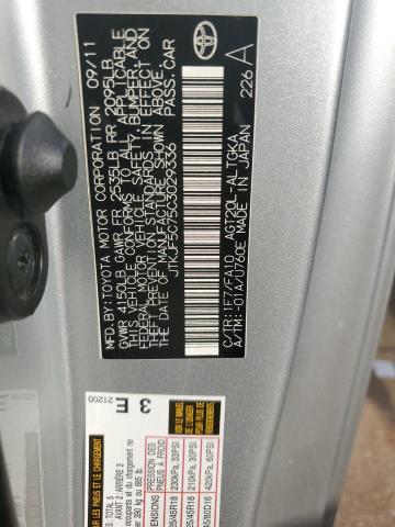 JTKJF5C75C3029336 - 2012 TOYOTA SCION TC 银色 照片 12