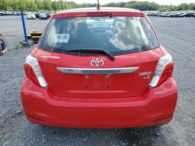 VNKKTUD32EA005737 - 2014 TOYOTA YARIS RED photo 6