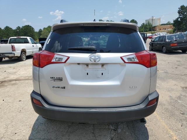 2T3WFREV7DW060957 - 2013 TOYOTA RAV4 XLE SILVER photo 6