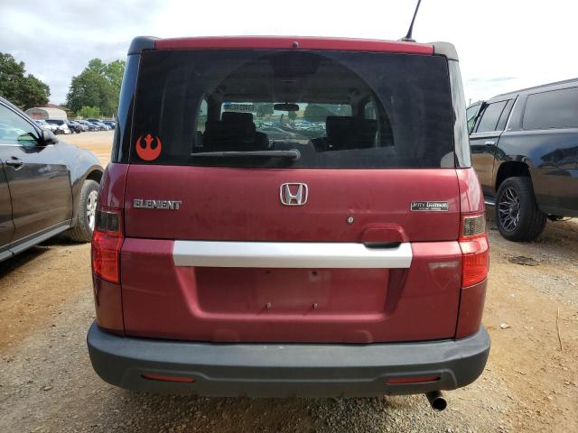 5J6YH1H70AL002201 - 2010 HONDA ELEMENT EX BURGUNDY photo 6