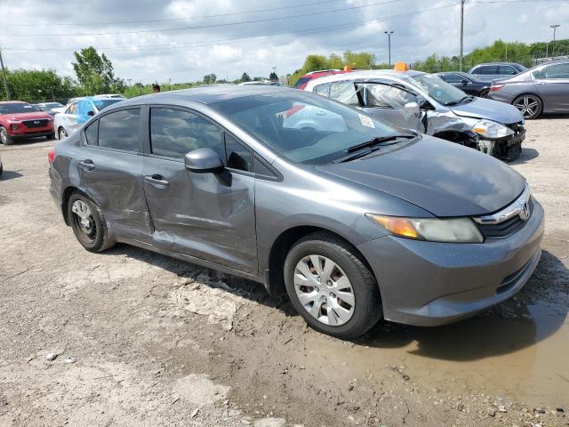 19XFB2F53CE003165 - 2012 HONDA CIVIC LX GRAY photo 4