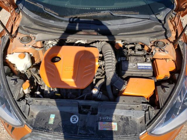 KMHTC6AE6GU304076 - 2016 HYUNDAI VELOSTER TURBO ORANGE photo 11