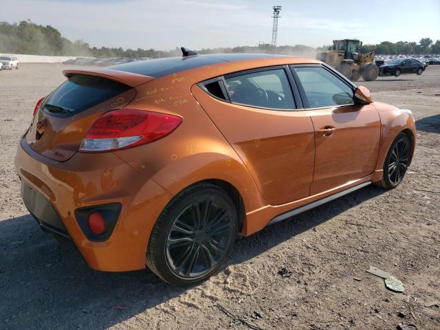 KMHTC6AE6GU304076 - 2016 HYUNDAI VELOSTER TURBO ORANGE photo 3