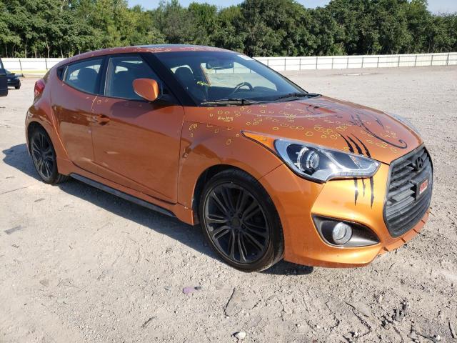 KMHTC6AE6GU304076 - 2016 HYUNDAI VELOSTER TURBO ORANGE photo 4