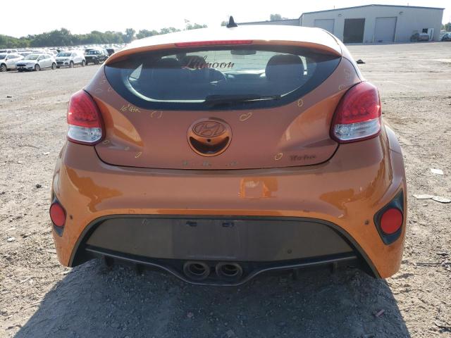 KMHTC6AE6GU304076 - 2016 HYUNDAI VELOSTER TURBO ORANGE photo 6