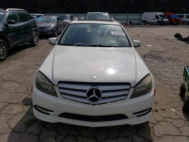 WDDGF5EB2BR136803 - 2011 MERCEDES-BENZ C 300 WHITE photo 5