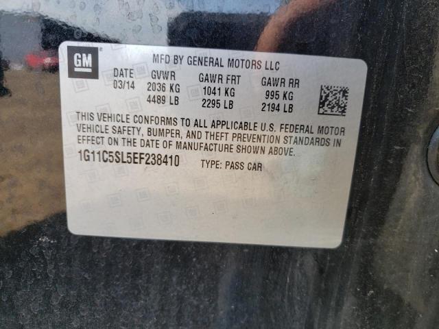 1G11C5SL5EF238410 - 2014 CHEVROLET MALIBU 1LT 黑色 照片 12