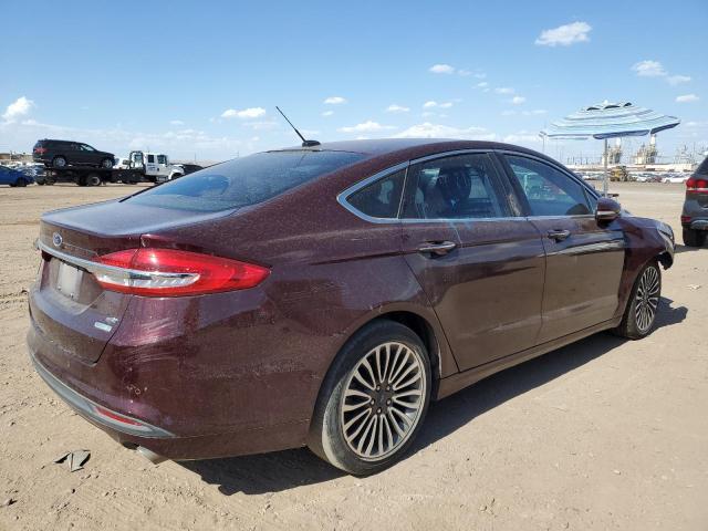 3FA6P0HD0JR277459 - 2018 FORD FUSION SE MAROON photo 3