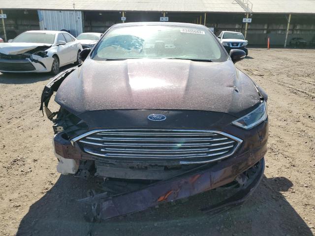 3FA6P0HD0JR277459 - 2018 FORD FUSION SE MAROON photo 5