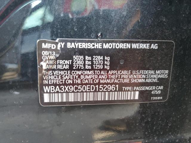 WBA3X9C50ED152961 - 2014 BMW 335 XIGT BLACK photo 12