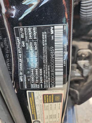 WDCGG8JB0DG094459 - 2013 MERCEDES-BENZ GLK 350 4MATIC BLACK photo 12