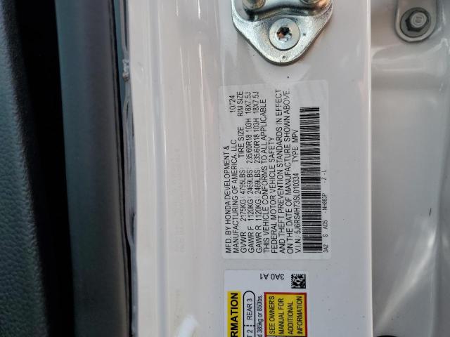 5J6RS4H73SL010334 - 2025 HONDA CR-V EXL WHITE photo 12