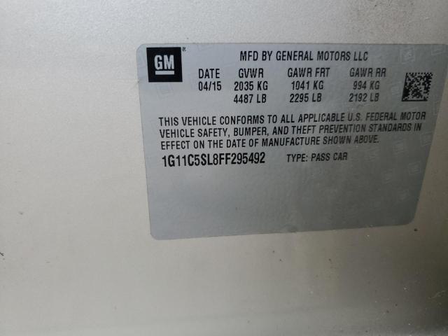 1G11C5SL8FF295492 - 2015 CHEVROLET MALIBU 1LT 米色 照片 12