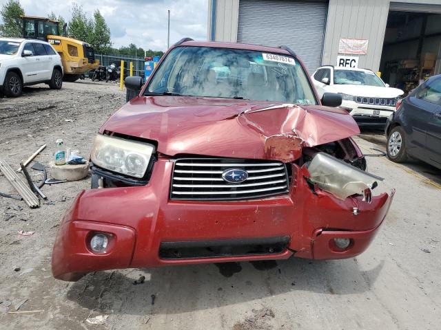 JF1SG63698H703428 - 2008 SUBARU FORESTER 2.5X RED photo 5