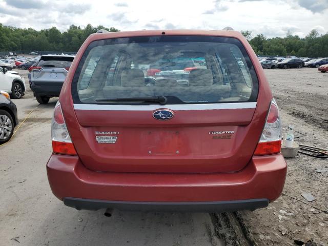 JF1SG63698H703428 - 2008 SUBARU FORESTER 2.5X RED photo 6