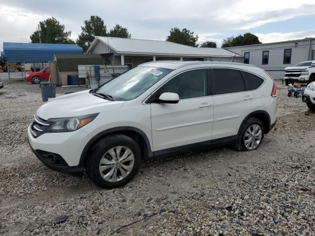 5J6RM4H73EL113624 - 2014 HONDA CR-V EXL WHITE photo 1