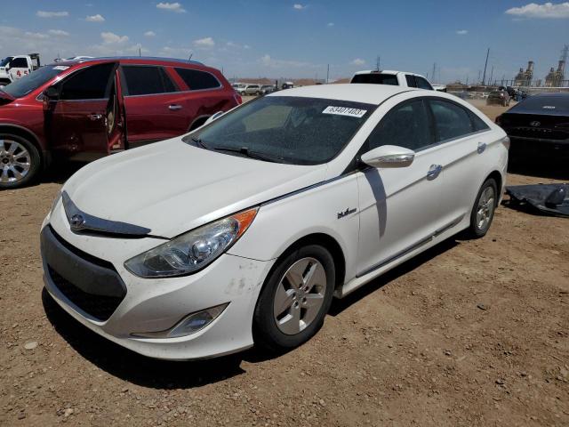 KMHEC4A46CA029759 - 2012 HYUNDAI SONATA HYBRID WHITE photo 1