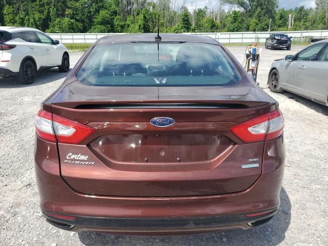 3FA6P0H96FR149875 - 2015 FORD FUSION SE MAROON photo 6