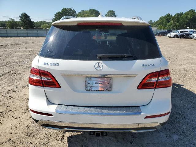 4JGDA5HB7FA561876 - 2015 MERCEDES-BENZ ML 350 4MATIC WHITE photo 6