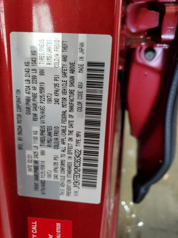JM3KFBDM2M0383422 - 2021 MAZDA CX-5 GRAND TOURING RED photo 13
