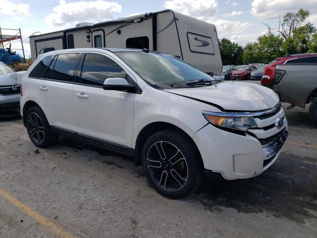 2FMDK4JC6DBB70195 - 2013 FORD EDGE SEL WHITE photo 4