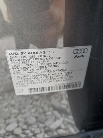 WA1VMAFE6DD006283 - 2013 AUDI Q7 PRESTIGE 灰色 照片 13