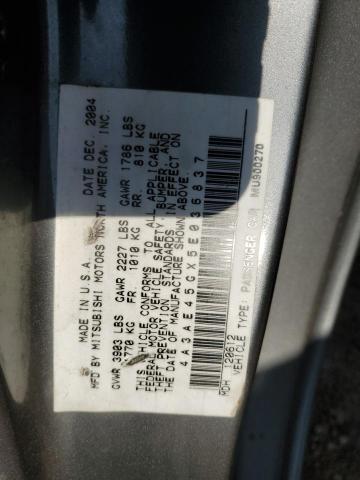 4A3AE45GX5E036837 - 2005 MITSUBISHI ECLIPSE SPYDER GS 灰色 照片 12