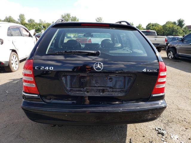 WDBRH81J13F367866 - 2003 MERCEDES-BENZ C 240 SPORTWAGON 4MATIC BLACK photo 6