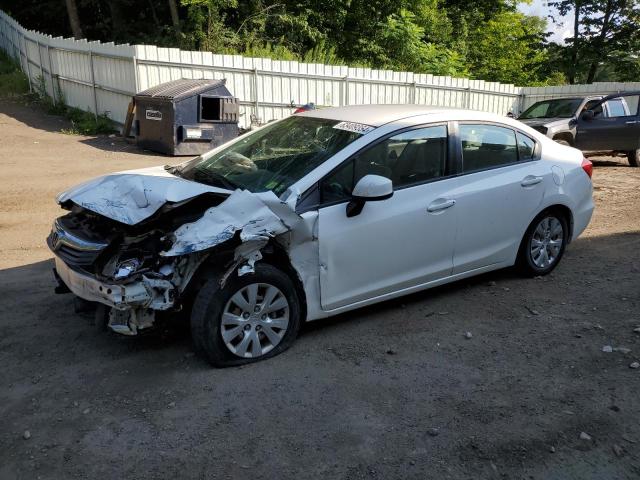 2HGFB2F51CH580654 - 2012 HONDA CIVIC LX WHITE photo 1