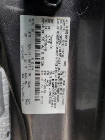 1FADP3F25EL259456 - 2014 FORD FOCUS SE GRAY photo 12