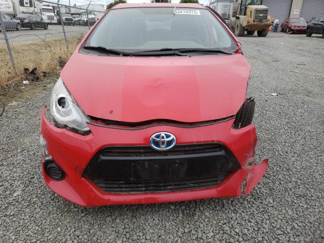 JTDKDTB39F1102969 - 2015 TOYOTA PRIUS C RED photo 5