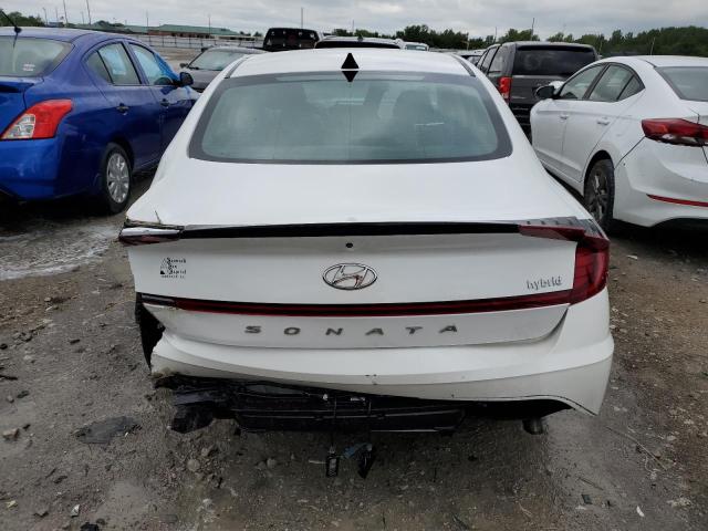 KMHL34JJ8MA031933 - 2021 HYUNDAI SONATA HYBRID WHITE photo 6