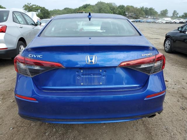 2HGFE2F50NH589422 - 2022 HONDA CIVIC SPORT BLUE photo 6