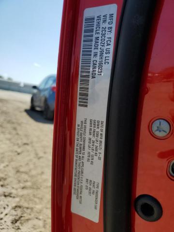 2C3CDZFJ9NH160231 - 2022 DODGE CHALLENGER R/T SCAT PACK RED photo 12