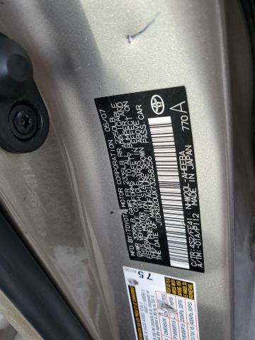 JTDKB20UX73268256 - 2007 TOYOTA PRIUS GOLD photo 12