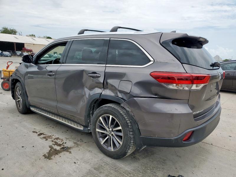 5TDKZRFH8JS542106 - 2018 TOYOTA HIGHLANDER SE Сірий фото 2
