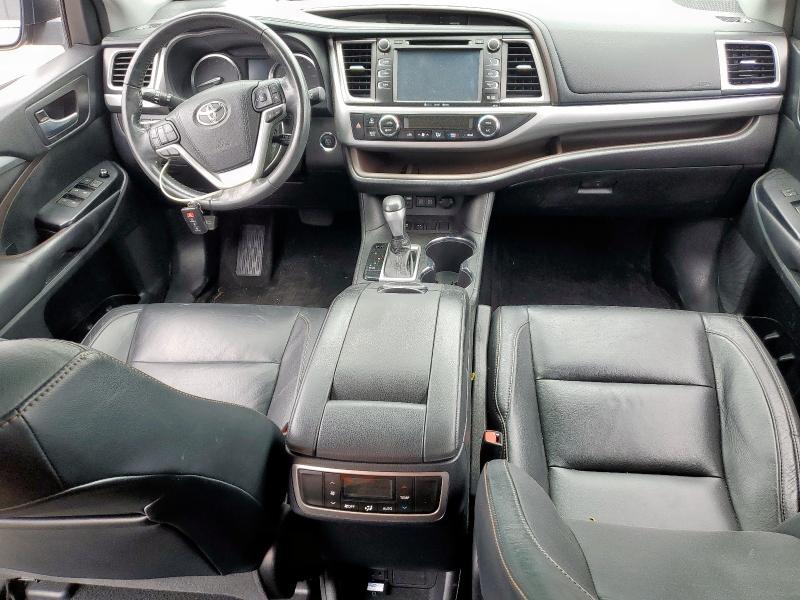 5TDKZRFH8JS542106 - 2018 TOYOTA HIGHLANDER SE Сірий фото 8