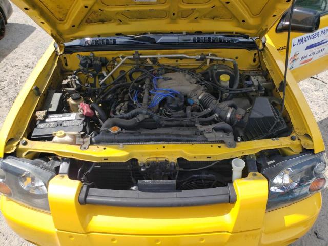 1N6ED27T91C312224 - 2001 NISSAN FRONTIER CREW CAB XE YELLOW photo 11