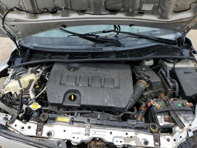 5YFBU4EE5CP019596 - 2012 TOYOTA COROLLA BASE 银色 照片 11